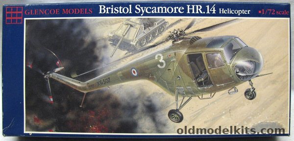 Glencoe 1/72 Bristol HR.14 Sycamore - RAF No.228 Sq / No. 103 Sq / No. 275 Sq / No. 225 Sq (Used in Cyprus for Anti-Terror Operations March 1953) / HMS Ocean  or Royal Australian Navy, 04001 plastic model kit